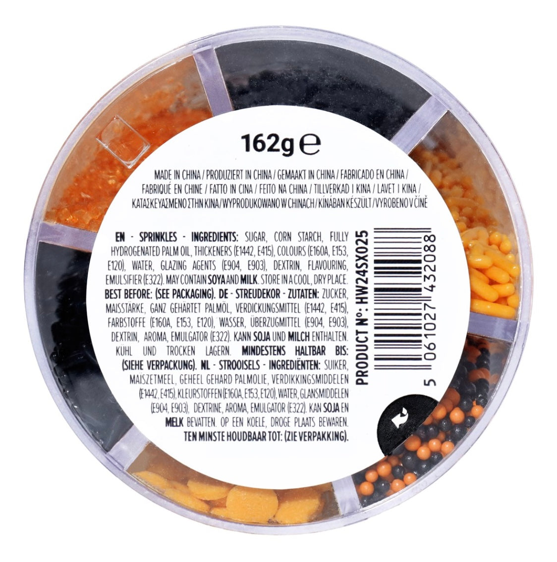 HALLOWEEN ASSORTIMENT DE SPRINKLES DE 6-EN-1 - CHAMP DE CITROUILLES (162G )