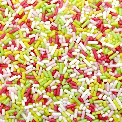Non pareils multicolores comestibles décoratives 80g - Brins de sucre - PME
