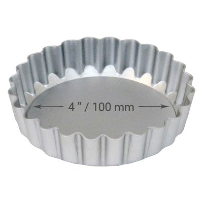 Moule à tarte à fond amovible 10cm/4 - Aluminium - PME