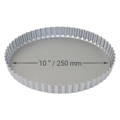 Moule à tarte à fond amovible 25cm/10 - Aluminium - PME