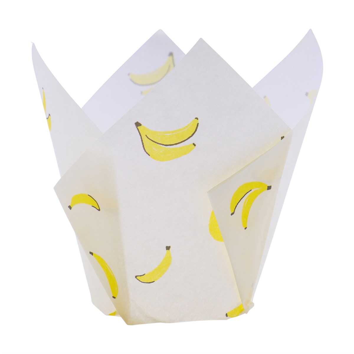 Caissettes à muffins en forme de tulipe lot de 24 - Bananes