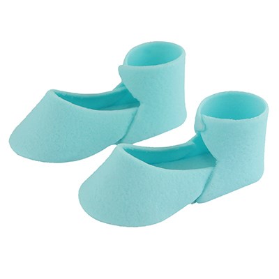 Pack de 2 décorations Chaussons bleus moyen pour bébé 48x20mm - Sucre