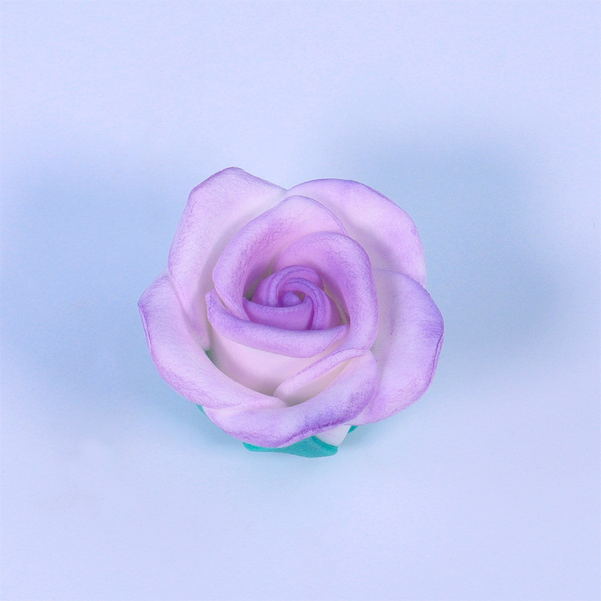 Lot de 6 décorations roses en sucre blanc 45mm